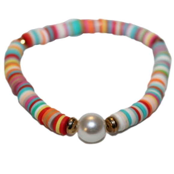 Rainbow Confetti Beaded Bracelet - Picture 8 of 16